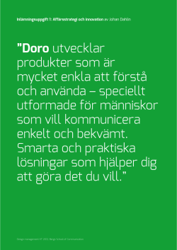 Doro utvecklar produkter som är mycket enkla att förstå