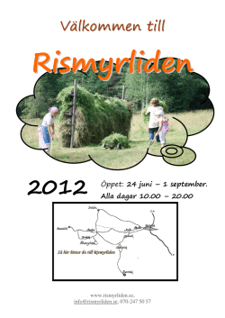 Nu är sommarprogrammet för 2012 klart.