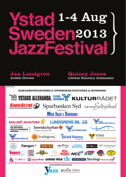 Eller klicka här! - Ystad Sweden Jazz Festival