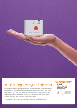 PICO™ är negativt tryck i fickformat.