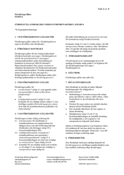 Sida 1 av 4 - Försäkrings AB Bostadsgaranti