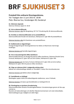 Stämmoprotokoll 2013-06-11