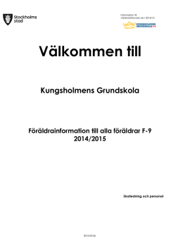 Föräldrainformation 2014-2015 (151 kB, pdf)