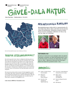 Läs nr 1 av Gävle- Dala Natur 2015