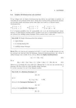 6.4. Linjära ekvationssytem och matriser