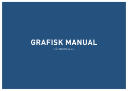 Grafisk Manual - Göteborg & Co (pdf)