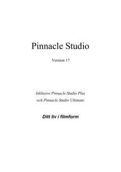 Använda Pinnacle Studio