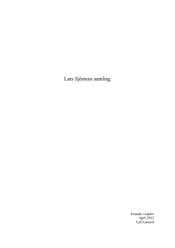 Lars Sj&ouml;stens samling