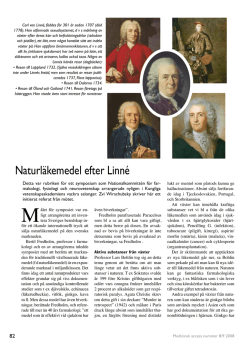 Naturläkemedel efter Linné