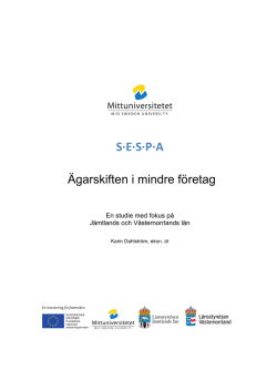 SESPA – Rapport om ägarskifte
