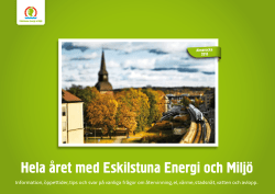 Hela året med Eskilstuna Energi och Miljö