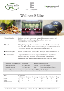 Wellness@Elite - Raw Food House