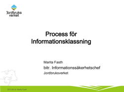 Process för Informationsklassning