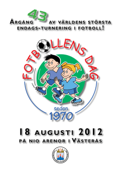 Fotbollens Dag-tidning 2012