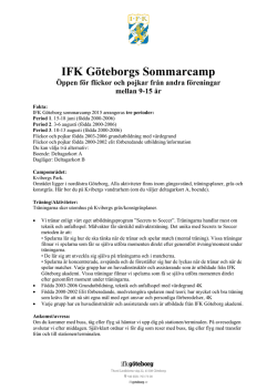 IFK Göteborgs Sommarcamp