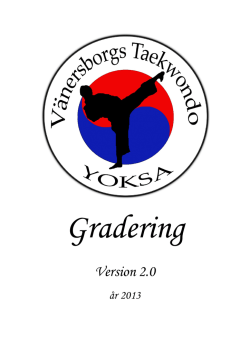 Version 2.0 - Vänersborg Taekwondo Yoksa