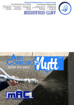 Anti-Corrosion Nytt 2012