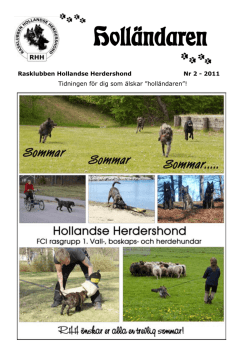 011_Holländaren Nr 2 2011.pdf - Rasklubben Hollandse Herdershond