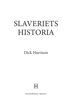 SLAVERIETS HISTORIA