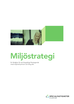 Miljöstrategi - Specialfastigheter.se