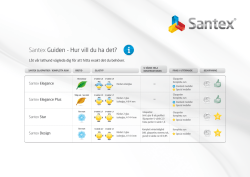 Santex Guiden - Hur vill du ha det?