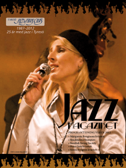 MAGAZINET - Tyresö Jazz & Blues Club