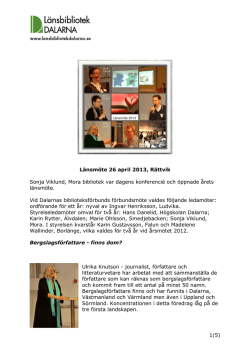 Länsmöte 26 april 2013, Rättvik