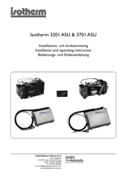 ASU 3201/3701 - Thermoprodukter