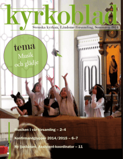 Kyrkoblad, sommaren 2014