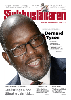 Bernard Tyson - Tidningen Sjukhusläkaren