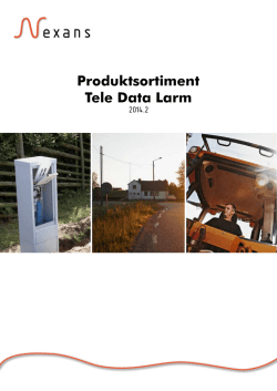 Produktsortiment Tele Data Larm