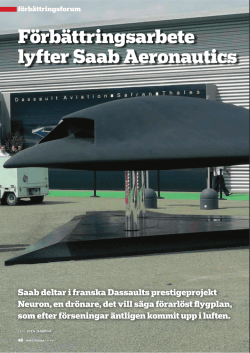 Förbättringsarbete lyfter Saab Aeronautics