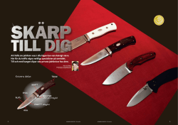 Så sköter du din kniv - Thomas B Andersson | REPORTAGE