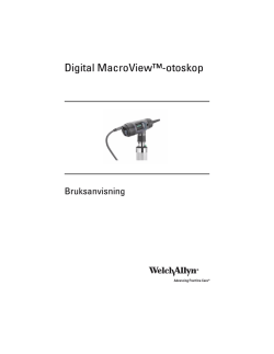 Digital MacroView™-otoskop Bruksanvisning