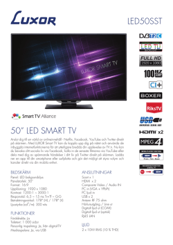 50” LED SMART TV LED50SST
