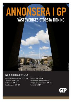 VästsVeriGes största tidninG - Om GP - Göteborgs