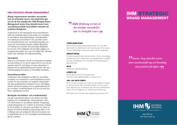 Produktblad IHM Strategic Brand Management (PDF)