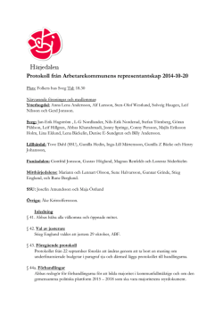 Protokoll repskap 2014-10-20.pdf - Socialdemokraterna i Härjedalen