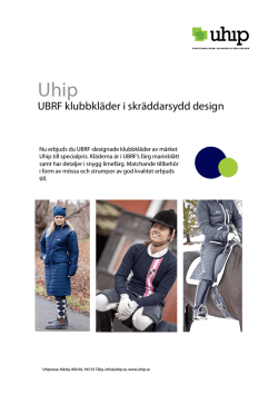 UBRF klubbkläder i skräddarsydd design