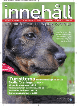 Tidningen Innehåll nr 7 juli 2014