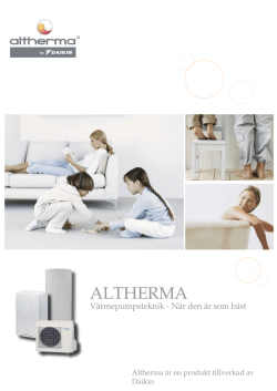 ALTHERMA -Värmepumpsteknik