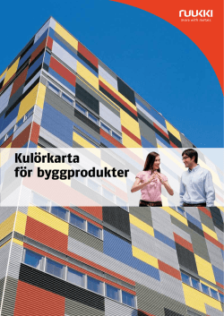 Ruukki - Kulörkarta för byggprodukter