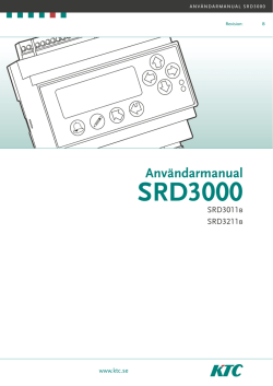 Användarmanual SRD3000