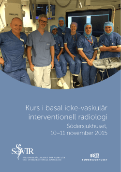 Kurs i basal icke-vaskulär interventionell radiologi