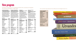 Programblad med poängplaner 2010/2011