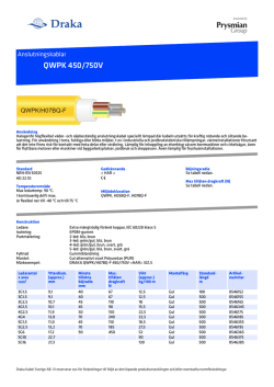 QWPK 450/750V - Prysmian group