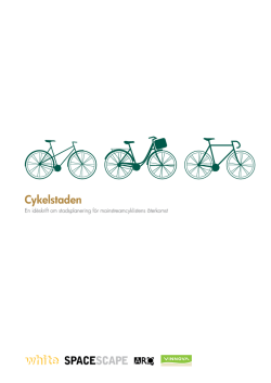 Cykelstaden – en idéskrift om stadsplanering för
