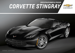 Ladda ner Corvette specifikationer och priser