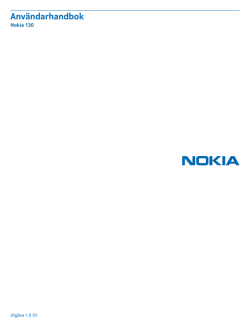 Nokia 130 Användarhandbok