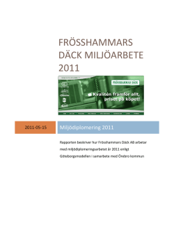 2011 - Frösshammar Däck